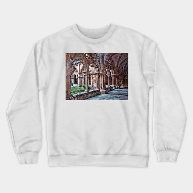 Cloisters. Church of Santa Cruz, Coimbra, Portugal Crewneck Sweatshirt by vadim19